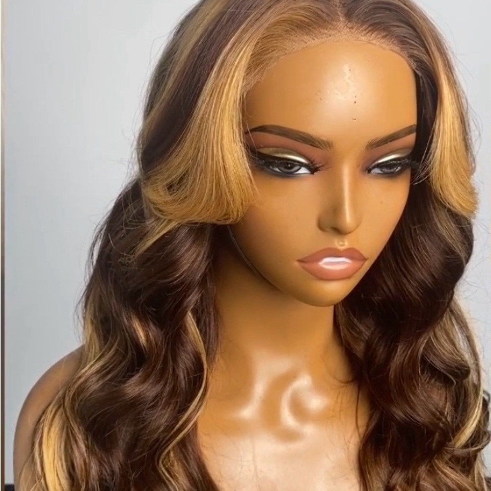 24 Inches 13"x4" Wear & Go Glueless #4/27 Lace Frontal Wig-100% Human Hair